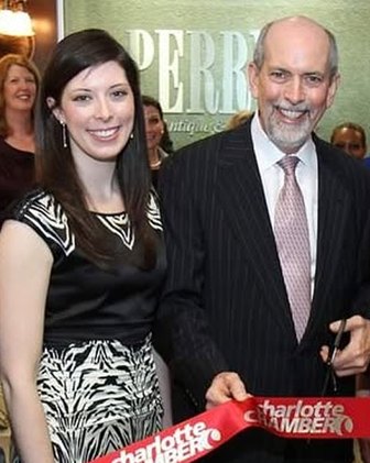 Hadley and Ernie Perry at a store event