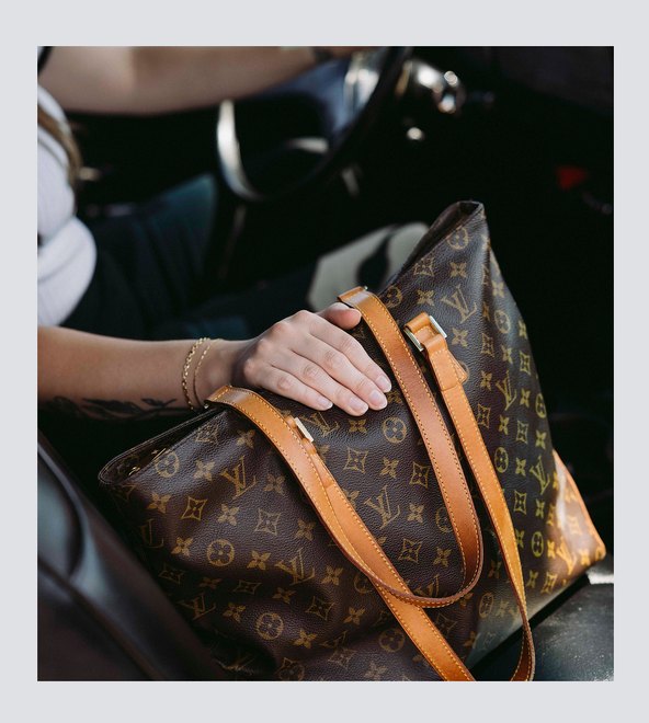 A pre-owned designer handbag
